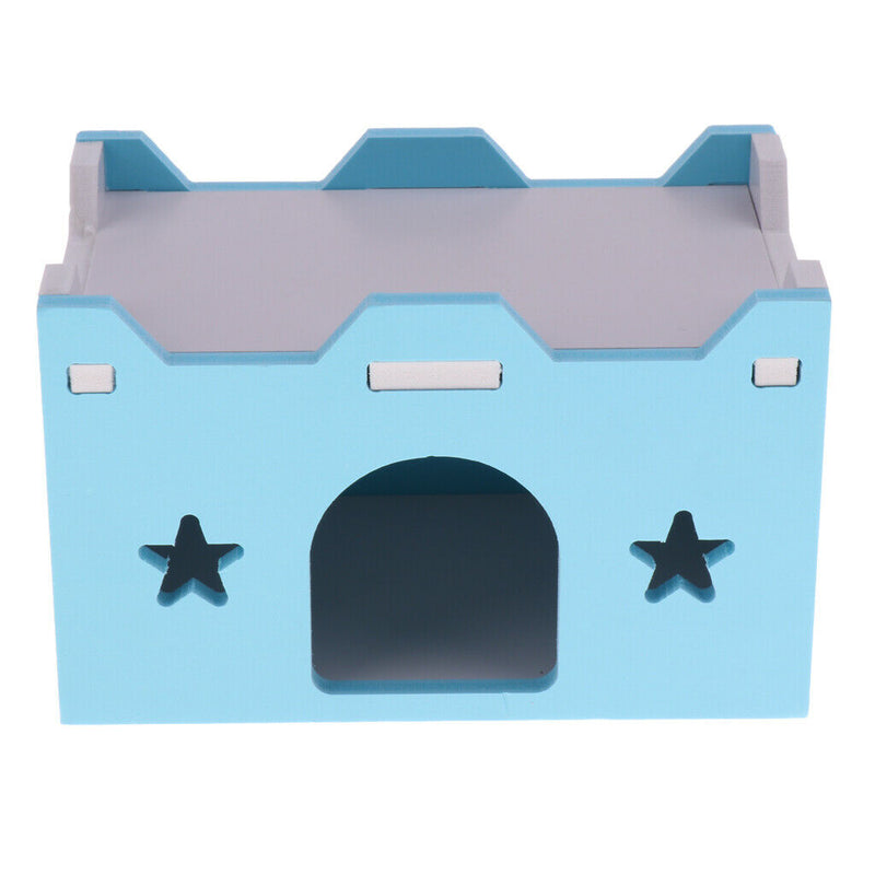 Creative Small Animals Hamster Chinchilla Ferret Sleeping House Hut - Blue