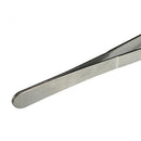 Manual Tool Black Plastic Flat Tip Anti-Static Tweezer - 11.8 In Long Stainless