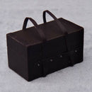 Vintique Old-Fashioned Big Suitcase Decorative Box with Leather Straps - 1:12