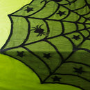 Halloween Party Decoration Spiderweb Tablecloth Black Lace Table Covers for E8R1