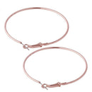 3 Pairs Women Thin Round Large Hanging Loop Earrings (A) K6D2