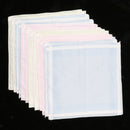 12pcs Men Women Classic Plaid Cotton Pocket Handkerchief Pocket Square Hanky