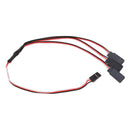 300mm Triple Servo Extension To 3 Way Y Wire Cable For Futaba