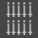 10PCS 3ml PP Luer Lock Tip Syringes For Industrial Liquid Dispensing No Needle