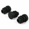 10 Pcs Black Plastic 12mm Pipe End Blanking Caps Bung Tube Tubing Insert Ro