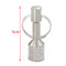Super strong metal neodymium magnet keychain split ring pocket keyring holder M&