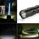 3W Mini Police LED Flashlight Night Light Lamp Torch w/Clip Clamp Electric Torch