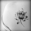 Black Waterproof Lotus Flower Tattoo Stickers Floral Temporary Body Art Tatto OH