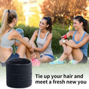 120pcs Elastic Rubber Band Black Women Hair Rope Ties Kids Ponytail Holder  A