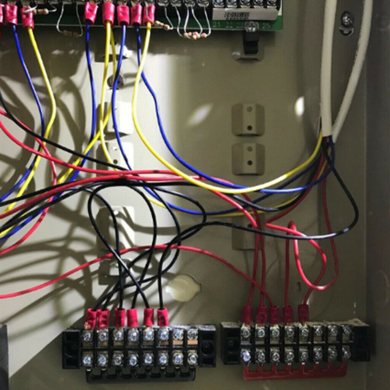 5pcs Block/Strip 6Position 25A Wire Barrier Dual Row Screw Terminal Panel