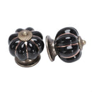 12Pcs Pumpkin Zinc Ceramic Door Knobs Drawer Pull Handle Kitchen Cabinet Cu