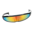 2pcs Funny Narrow Metallic Futuristic Soldier Space Robot Party Glasses Prop