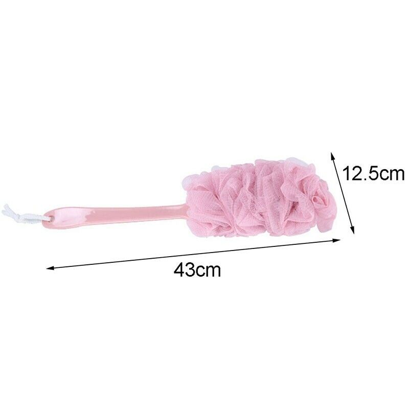 4X(Bath Brush Long Handle Scrub Skin Massage Bathing Feet Friction Brush BaP7A3)