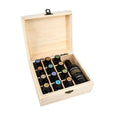 13 Slot Essential Oils Wood Wooden Storage Box 5/ 10/15/115ml Bottle Container