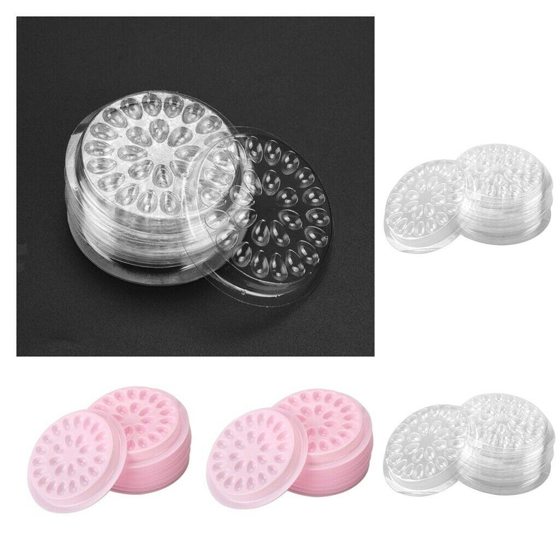 Set Of 20 Plastic Pallet Pad Ink Cup Base Lash Organizer Tool Nail Art