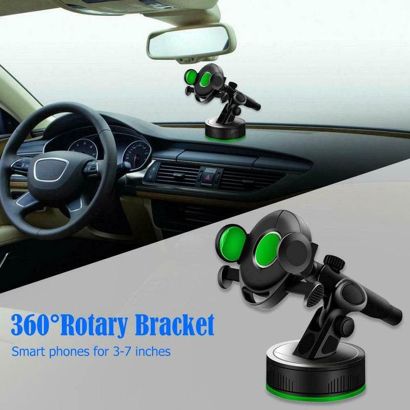 360 Rotatable Sucker Bracket Car Phone Holder for 4.5-6.2 inch Smart Phone