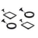 4 x Practical Floating Food Square and Round Circle - Reduces Waste & Maintains