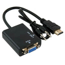 HW-2201 1080P HDMI to VGA Converter Adapter Digital Analog 3.5mm Audio Jack