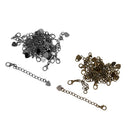 40X Extender Chain Bracelet Lobster Clasp Lock Safety Extension Jewelry