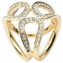 Women's Scarf Buckle 3-alloy rings -Golden