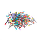 100Pcs Dental Multi-Color Flat Bowl Buffing Polisher Prophy Cup Bolt Brush 3C