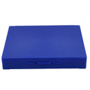 Royal Blue Plastic Rectangle Hold 100 Microslide Slide Microscope Box Y5K7