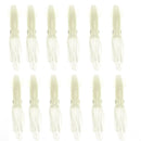 10x 4 inch Glow Luminous Soft Hoochie Squid Octopus Skirts Fishing Lure