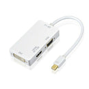 Mini DisplayPort female 3 in 1 adapter DisplayPort 1.2, full 4 Kx 2 K resol