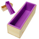 1100g Wood Loaf Soap Mould with Silicone Mold Cake DIY Making Wooden Box