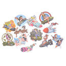 12Pcs Sexy Beauty Girls Graffiti Stickers Luggage Skateboard Laptop Stickers  3C