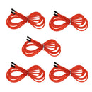 Replacement Jump Rope Cord Skipping Speed Rope Cable with End Caps Red