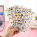 6Pcs Cute Cartoon Korean Decorative Stickers Adhesive Stickers DIY Stickers 2019