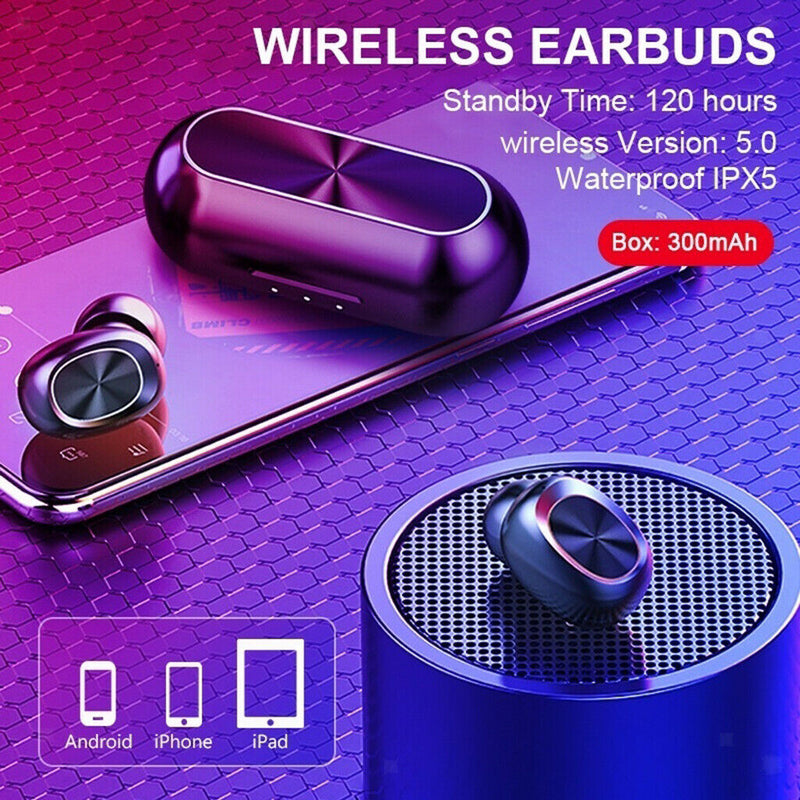 Bluetooth 5.0 Headset B5 TWS Wireless Earphones Mini Earbuds Stereo Headphones