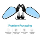 For Motorcycle Aluminum 7/8 Inch 22Mm Bar End Side Rear View Mirror Univers Q8Q9