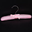5 x Satin Padded Children Clothes Hook Hangers (Pink) R7N4
