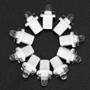 10pcs T5 B8.5D 5050 SMD LED Car Instrument Dashboard Light Bulbs (White) A