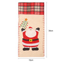Christmas Plaid Wine Bottle Cover Champagne Cover Home Decor (Santa Claus) A