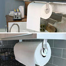 Adhesive Paper Towel Holder Under Cabinet for Home Kitchen & Bathroom Brush