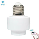 E26/E27 Smart WiFi Light Bulb Socket Adapter Lamp  Holder For Alexa Google Home