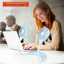 Rechargeable Hand-free Sports Fan Portable USB Neck Small Table Fan