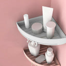 Plastic Corner Shelf Bathroom Shelf Organizer Snap Up Caddy Bathroom Shower L1V8