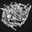 45pcs Mini Electrical Crocodile/Alligator Test Clip Clamp Jaw 10x42mm Silve S7Z6
