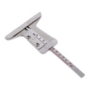 Stainless Steel Car Truck Motorcycle Tire Tread Depth Gauge Measurer Tool