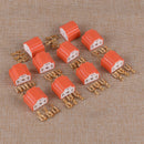 10Sets H4 9003 Ceramic Headlight Female Connectors Plugs Sockets w/ Pins  Car Hf