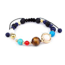 Universe Planets Bead Bracelet Natural Stone Bangle Women Jewelry (Style 4) A