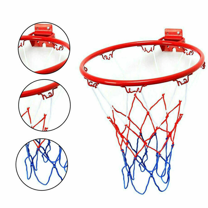 32cm Wall Mounted And Netting Metal Hanging w/ Goal 4 Rim S M8K2