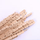 50X Wooden Sticks Natural Color Popsicle Sticks Sawtooth Shape 114x10mm