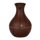 130ml Aroma Essential Diffuser Air Purifier LED Ultrasonic Wood Grain Humidifier