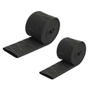 2 Pieces Non Slip Fishing Rod Handle Wrap Easy to Use Black 20mm 25mm