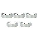 5pcs Narrow Metallic Futuristic Soldier Space Alien Robot Sunglasses